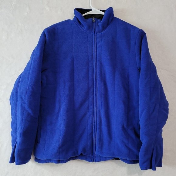 VTG Fuda Sport Fleece Lined Silk Windbreaker Coat Men's Size Medium Reversible - Picture 12 of 16